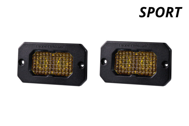 Diode Dynamics Stage Series 2 In LED Pod Sport - Yellow Flood Flush ABL (Pair) DD6430P DD6430P User 1