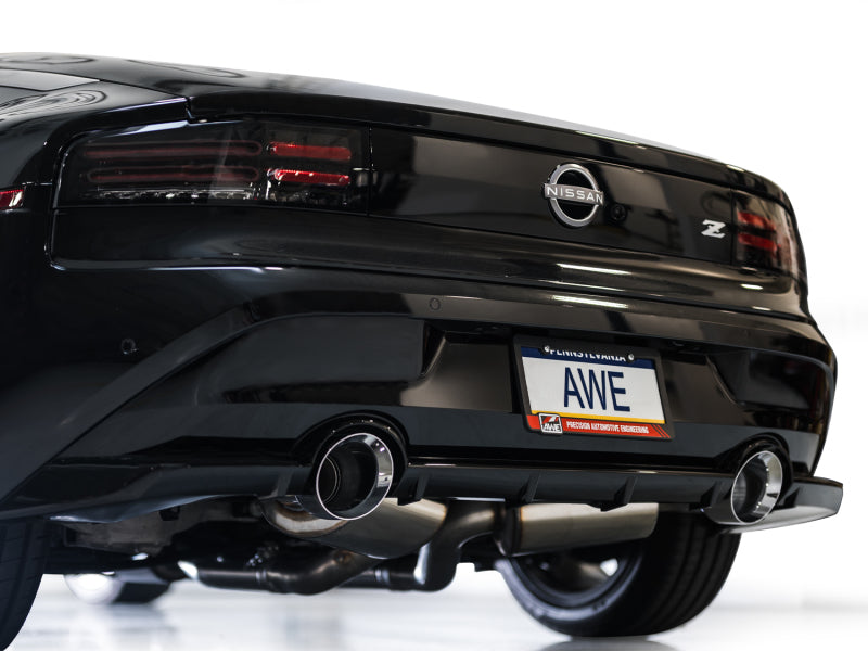 AWE Tuning AWE 2023 Nissan Z RZ34 RWD Track Edition Catback Exhaust System w/ Chrome Silver Tips 3020-32400 3020-32400 Photo - Mounted