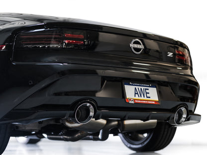 AWE Tuning AWE 2023 Nissan Z RZ34 RWD Track Edition Catback Exhaust System w/ Chrome Silver Tips 3020-32400 3020-32400 Photo - Mounted