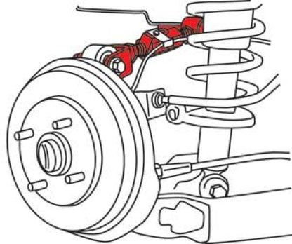 SPC Performance 02+ Acura RSX Front/Rear Camber Kit (1.5in.-3in.) 60120 Line Art