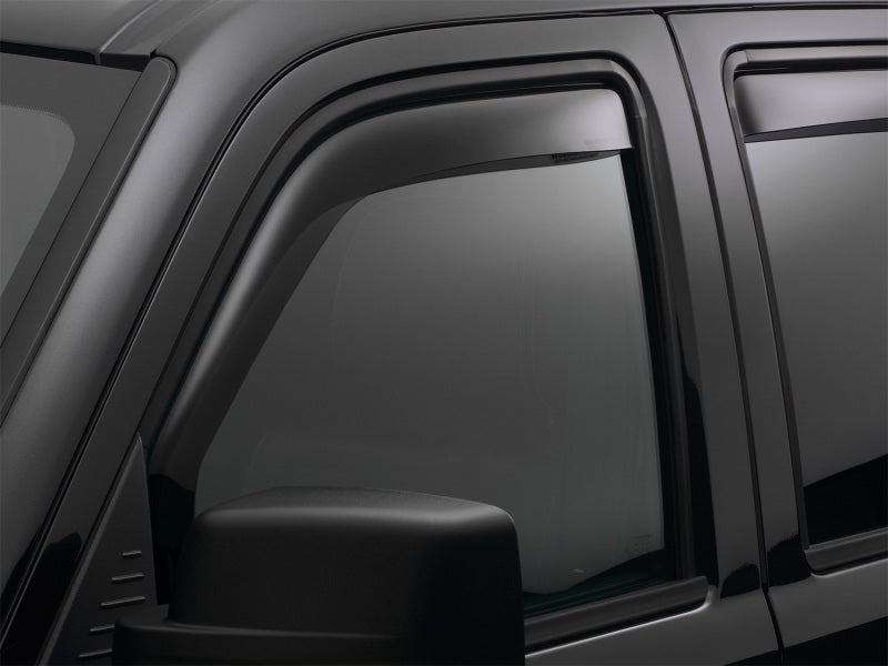 WeatherTech 2016+ Fiat 500X Front Side Window Deflectors - Dark Smoke 80786 80786 Photo - Mounted