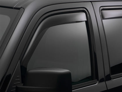 WeatherTech 2016+ Fiat 500X Front Side Window Deflectors - Dark Smoke 80786 80786 Photo - Mounted