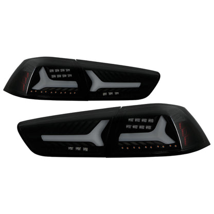 Spyder Mitsubishi Lancer/Evolution X 08-14 V2 LED Tail Lights - Black Smoke ALT-YD-ML08V2-SEQ-BSM 5088147 5088147 User 1