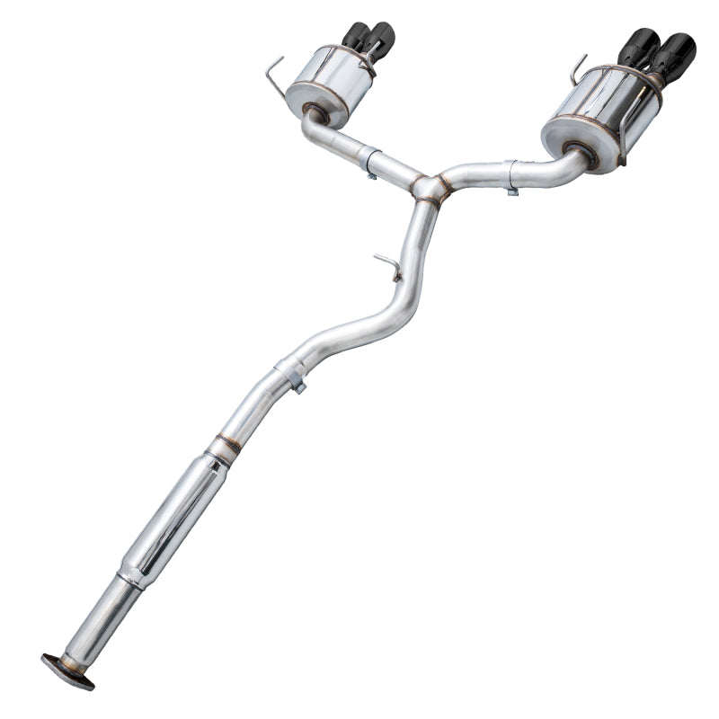 AWE Tuning Subaru STI VA / WRX GV / STI GV Sedan Touring Edition Exhaust - Diamond Black Tip (102mm) 3015-43108 3015-43108 Photo - out of package