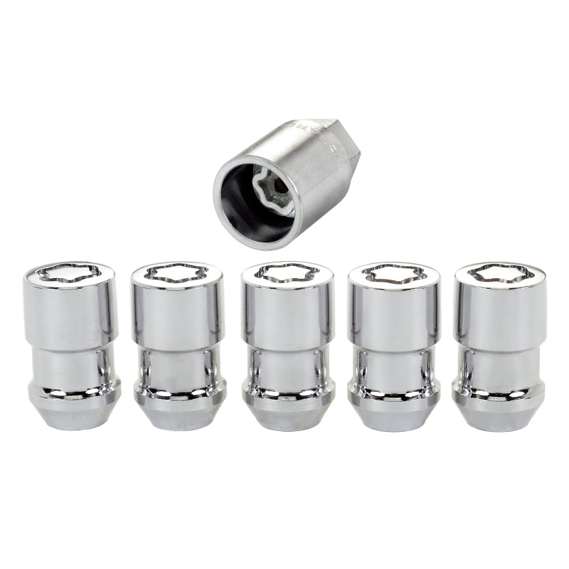 McGard Wheel Lock Nut Set - 5pk. (Cone Seat) M12X1.5 / 3/4 Hex / 1.46in. Length - Chrome 24537 24537 Photo - Primary