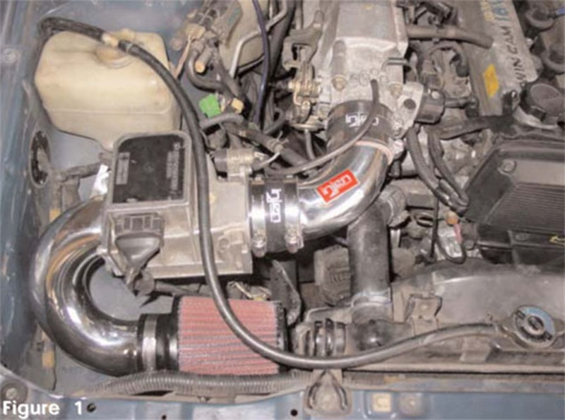 Injen 84-87 Corolla Sport GTS 1.6L (Fuel Injected) Black Short Ram Intake (Special Order) IS2200BLK IS2200BLK Photo - Mounted