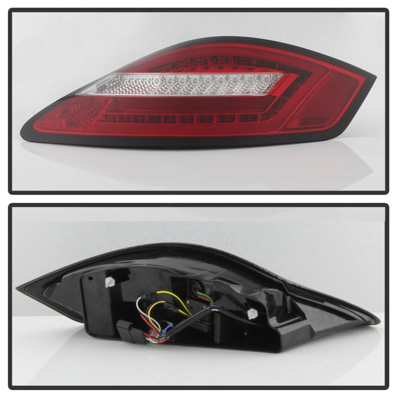 Spyder Porsche 987 Cayman 06-08 / Boxster 05-08 LED Tail Lights - Red Clear ALT-YD-P98705-LED-RC 5083173 5083173 Photo - Unmounted