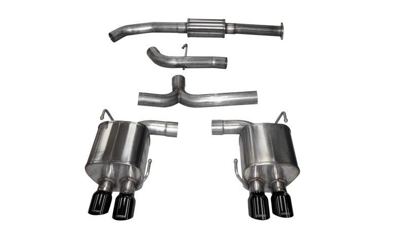 Corsa Performance Catback Exhaust System W/ Black Tips Subaru WRX STI 2015+ 14857BLK Photo - Primary