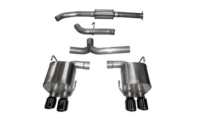 Corsa Performance Catback Exhaust System W/ Black Tips Subaru WRX STI 2015+ 14857BLK Photo - Primary