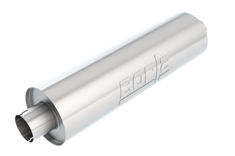 Borla Heavy Duty (Truck) Muffler - 3in Center-Center 24in x 6.75in Round (Notched) 400500 400500 Photo - Primary