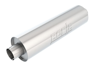 Borla Heavy Duty (Truck) Muffler - 3in Center-Center 24in x 6.75in Round (Notched) 400500 400500 Photo - Primary