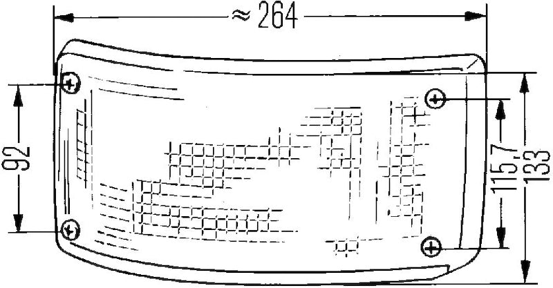 Hella Reversing Lamp 2Zr 005603067 005603067 Technical Drawing
