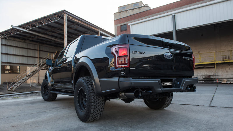 Corsa Performance 2017 Ford F-150 Raptor 3.5L Sport Cat-Back Dual Rear Exit 14397GNM Photo - Primary