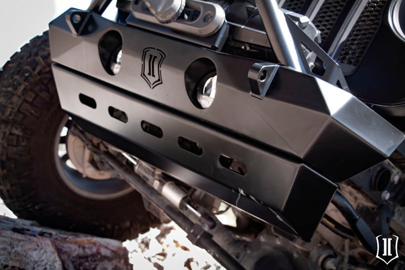 ICON 2018+ Jeep Wrangler JL / 2020+ JT  Front Pro-Series Bumper Skid 25159 25159 Photo - Mounted