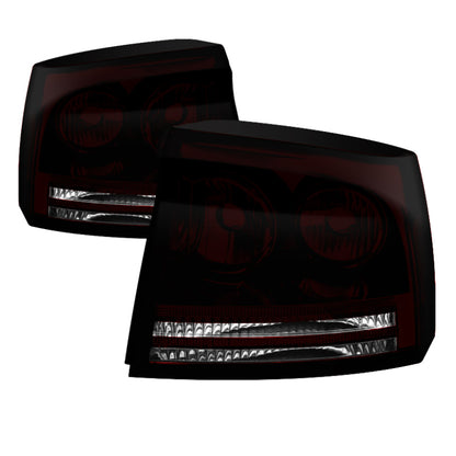 SPYDER Xtune Dodge Charger 05-08 OEM Style Tail Lights Dark Red ALT-JH-DC05-OE-RSM 9033131 9033131 Photo - Primary
