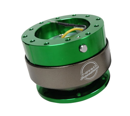 NRG Quick Release Kit Gen 2.0 Green Body W/ Green Ring SRK-200GN Photo - Primary