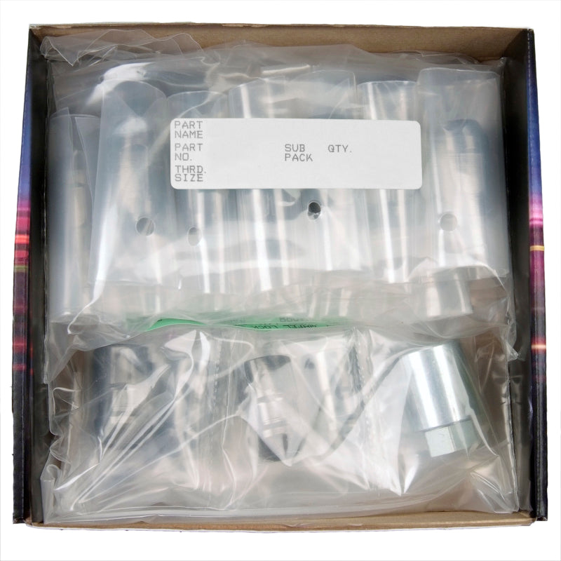 McGard 5 Lug Hex Install Kit w/Locks (Cone Seat Nut / Bulge) 1/2-20 / 3/4 Hex / 1.45in. L - Black 84551 84551 Photo - in package