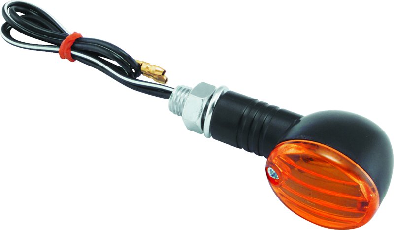 BikeMaster Ministalk Marker Light Round - Black/Amber 266015 266015 Photo - Primary