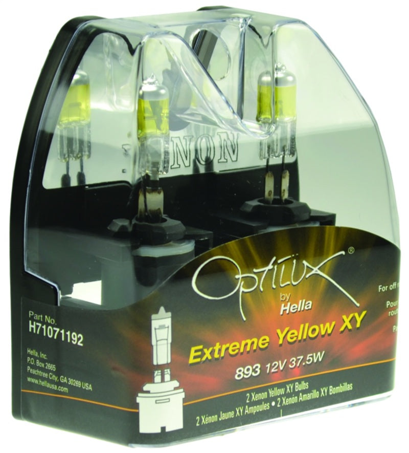 Hella Optilux 893 12V 37.5W Extreme Yellow Bulbs (Pair) H71071192 H71071192 Photo - Primary