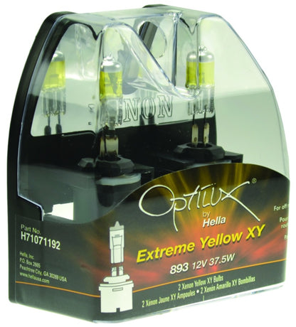 Hella Optilux 893 12V 37.5W Extreme Yellow Bulbs (Pair) H71071192 H71071192 Photo - Primary