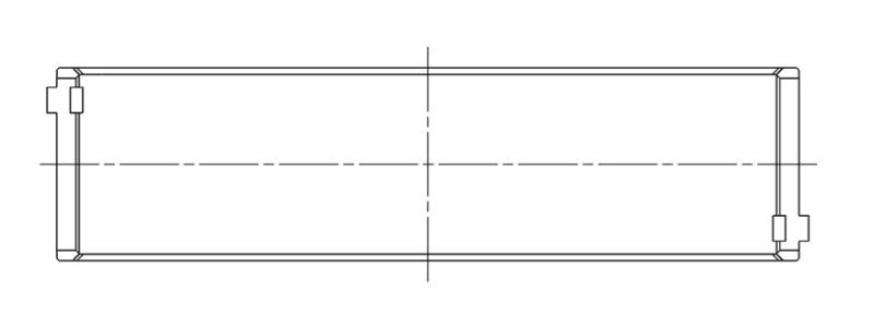 ACL BMW N63/S63 V8 0.025 Oversized High Performance Rod Bearing Set 8B1578H-.025 8B1578H-.025 Technical Drawing