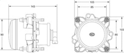 Hella Insert/ Headlight 1B0 H11193047 H11193047 Technical Drawing