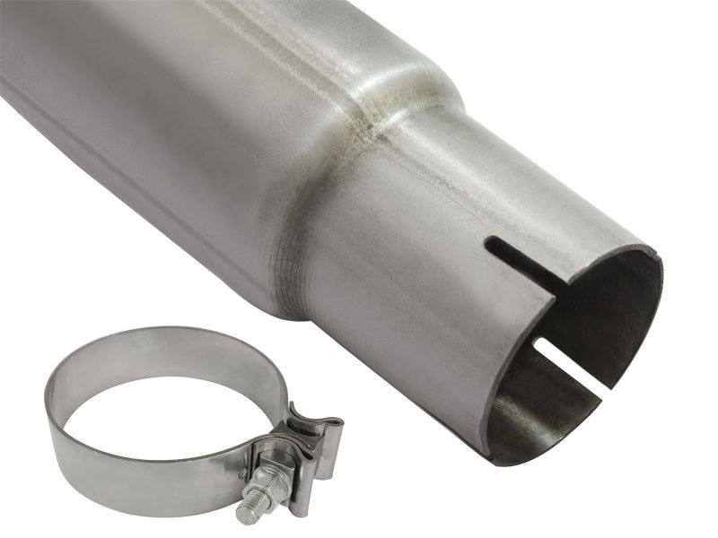 aFe Large Bore-HD 3-1/2in 409 Stainless Steel DPF-Back Exhaust System w/Bl 49-44064-B Photo - Unmounted
