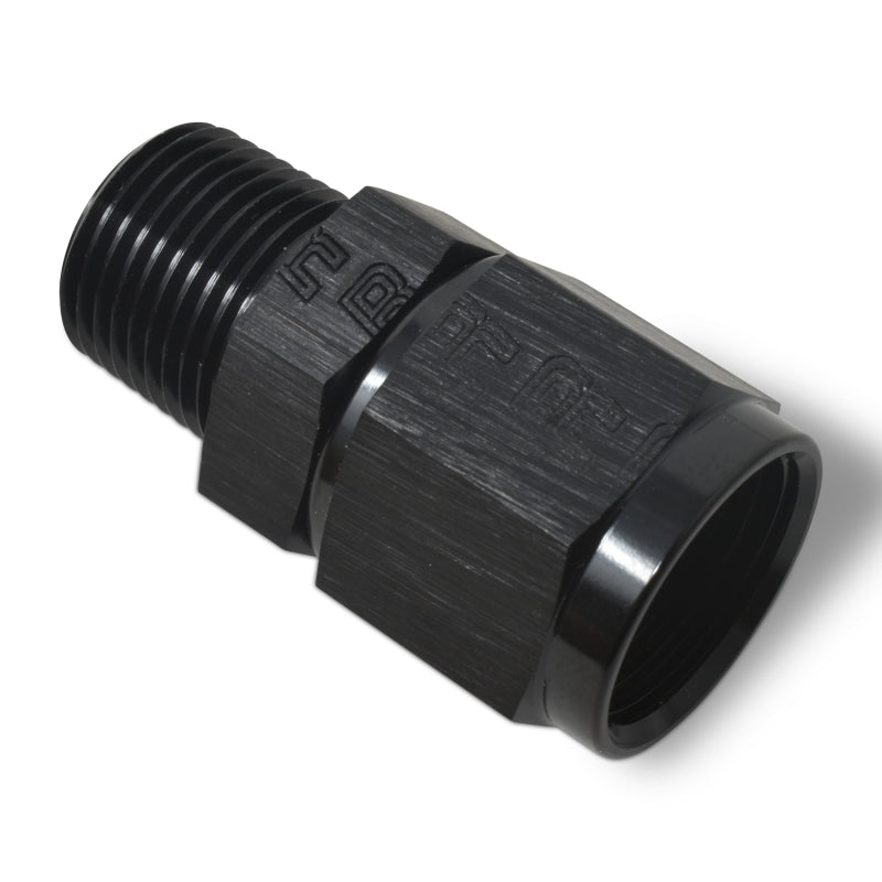 Russell #4 AN Female Swivel To 1/8" NPT Male Straight - Black 614202 Photo - out of package