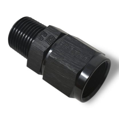 Russell #4 AN Female Swivel To 1/8" NPT Male Straight - Black 614202 Photo - out of package