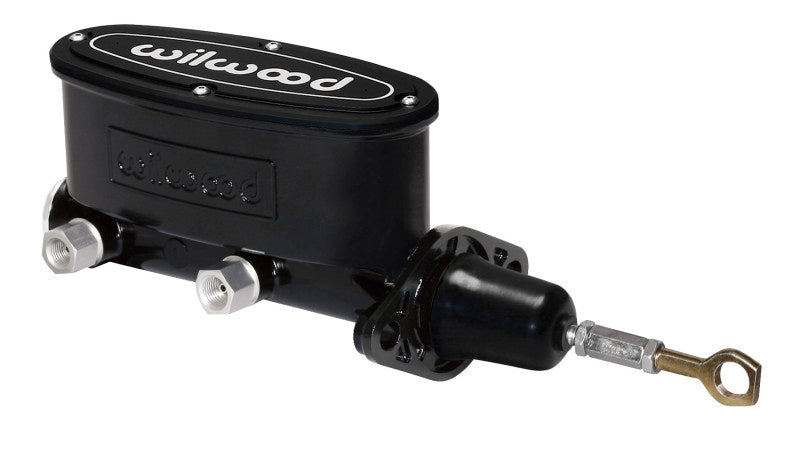 Wilwood High Volume Tandem M/C - 7/8" Bore, Black-W/Pushrod - Early Mustang 260-12900-BK Photo - Primary