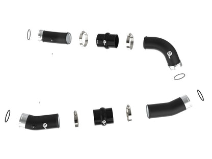 aFe 2024+ Toyota Tacoma BladeRunner  2.5in & 3in Aluminum Hot & Cold Charge Pipe Kit - Black 46-20724-B 46-20724-B Photo - Unmounted