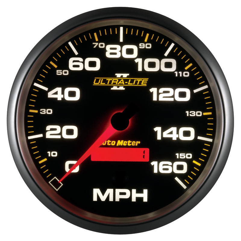 Autometer Gauge, Speedometer, 5", 160Mph, Elec. Programmable, Ultra-Lite II 4989 User 4