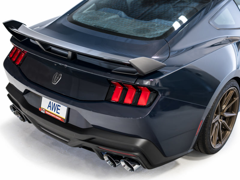AWE Tuning AWE 2024 Ford Mustang Dark Horse S650 RWD SwitchPath Catback Exhaust w/ Quad Chrome Silver Tips 3025-42375 3025-42375 Photo - Mounted