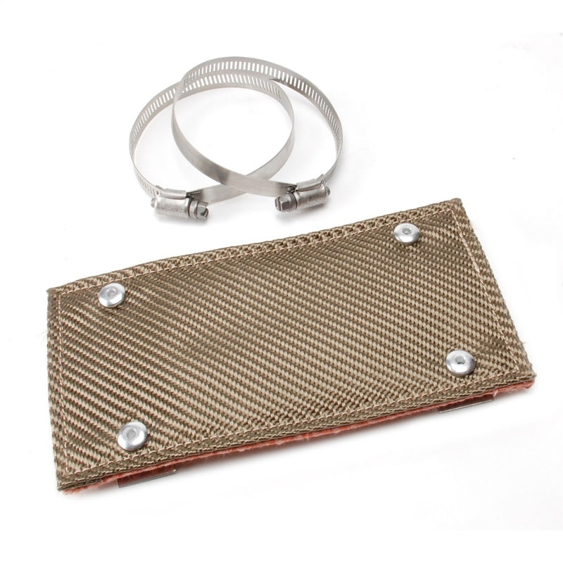 DEI Pipe Shield 4in w x 8in - w/ Stainless Steel Clamps - Titanium 10453 10453 Photo - Primary