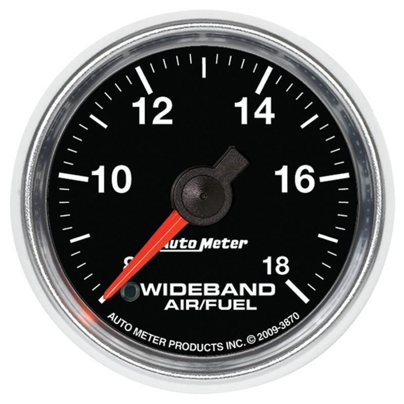 Autometer Gauge, Air/Fuel Ratio-Wideband, Analog 2 1/16", 8:1-18:1 Stepper Motor 3870 Photo - Primary