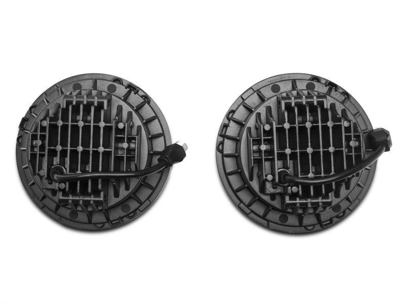 Raxiom 97-18 Jeep Wrangler TJ/JK Axial Series LED Daymaker Headlights- Chrome Housing (Clear Lens) J108043 J108043 Photo - Close Up