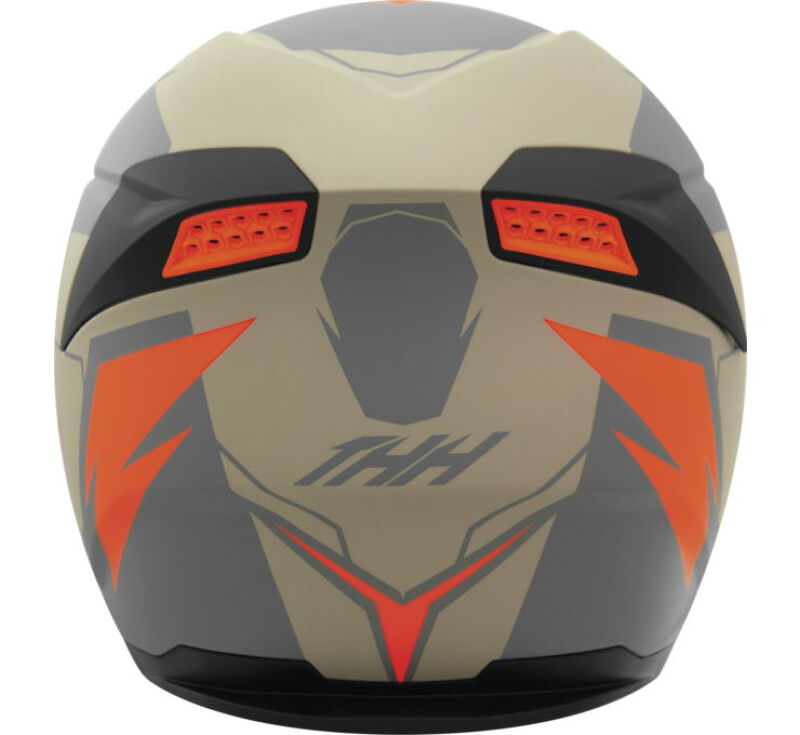 THH Helmets T810S Turbo Grey/Org Xs 646876 646876 Photo - Primary