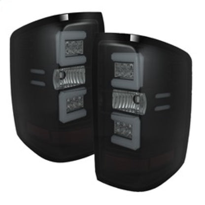 Spyder Chevy 1500 14-16 Light Bar LED Tail Lights Blk Smke ALT-YD-CS14-LBLED-BSM 5079992 5079992 Photo - Primary