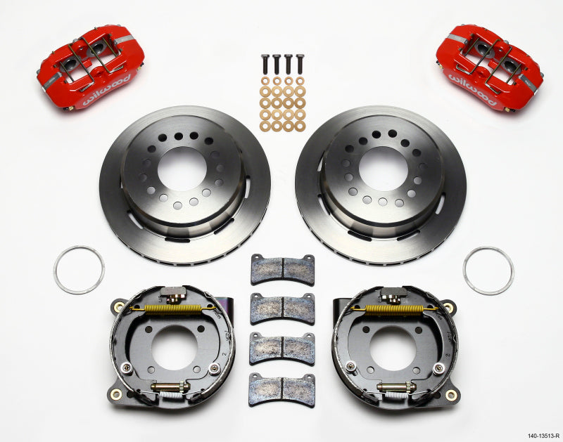 Wilwood Dynapro Low-Profile 11.00in P-Brake Kit - Red BOP Axle 2.75in Bearing 2.75 Offset 140-13513-R 140-13513-R Photo - Primary