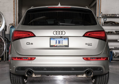 AWE Tuning Audi 8R Q5 3.0T Touring Edition Exhaust Dual Outlet Diamond Black Tips 3015-33054 3015-33054 Photo - Mounted
