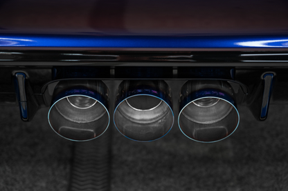 MBRP 23-24 Honda Civic Type R 2.0L T304 SS 3in Cat-Back Exhaust Triple Center Outlet w/ Burnt Tips S49023BE S49023BE User 1