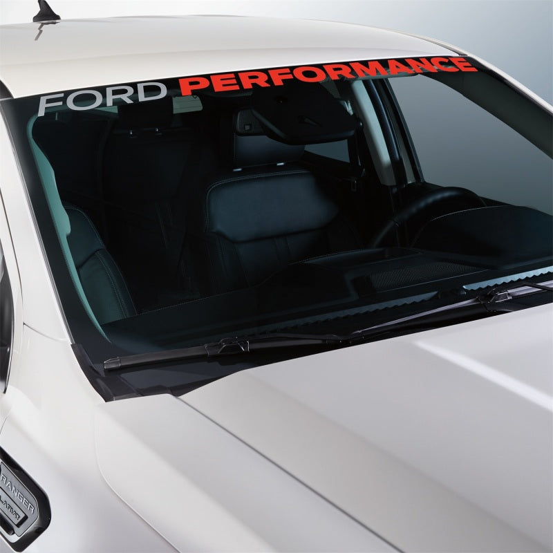 Ford Racing Ford Performance Ranger Windshield Banner - Wht/Red M-1820-RGR