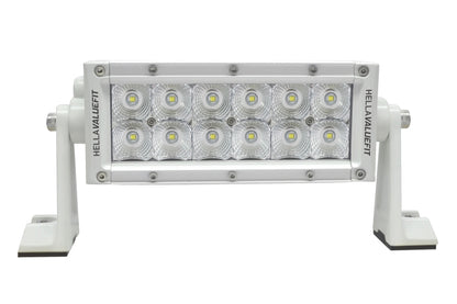 Hella Value Fit 8in Light - 36W Dual Row White Housing Flood Beam - LED 357208011 357208011 Photo - Close Up