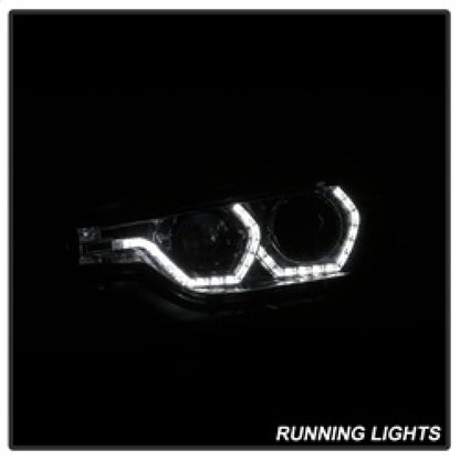 Spyder 12-14 BMW F30 3 Series 4DR Projector Headlights - LED DRL - Smoke (PRO-YD-BMWF3012-DRL-SM) 5084361 5084361 Photo - Unmounted