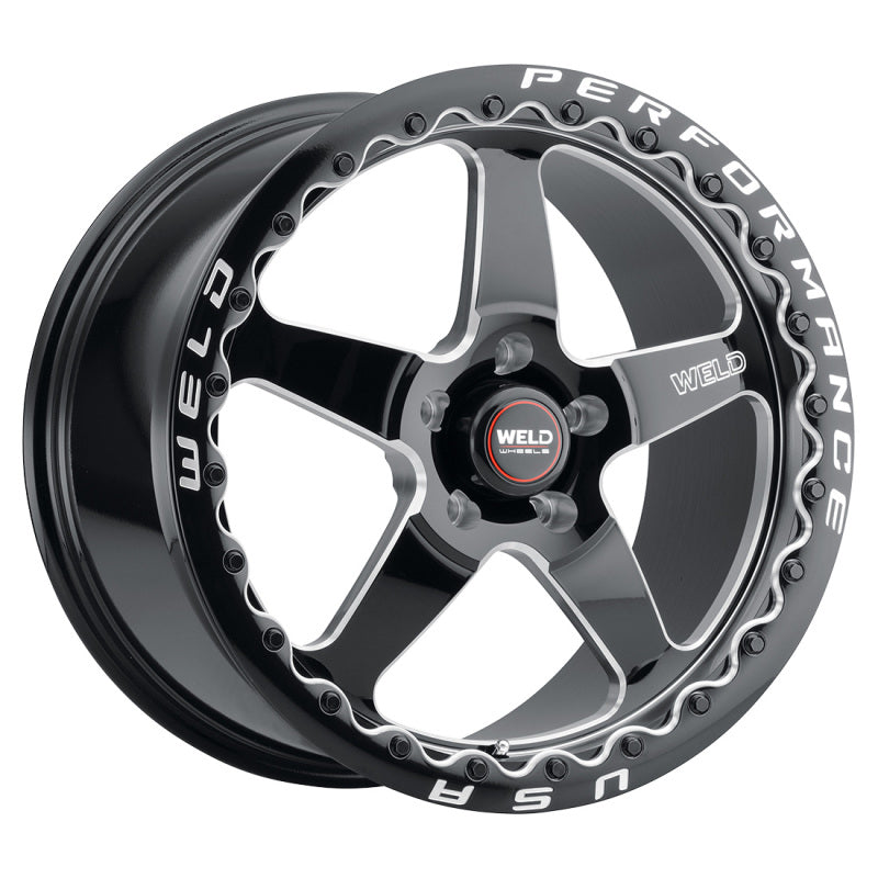 Weld S904 18X12 Ventura Drag Beadlock 5X120.65 ET55 BS8.7 Gloss Black MIL Dia 78.1 S90482063P55 S90482063P55 Photo - Primary
