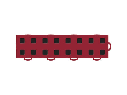 WeatherTech TechFloor - 3in X 12in Tiles(Right Loop) - Red/Black **Order in Qtys of 10 51T312RL RD-BK 51T312RL RD-BK Photo - Primary