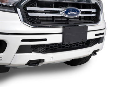Putco 19-20 Ford Ranger w/o Adaptive Cruise - Hex Shield - Black Powder Coated Bumper Grille Inserts 83163 83163 Photo - Mounted