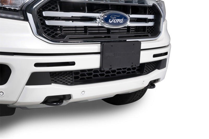 Putco 19-20 Ford Ranger w/o Adaptive Cruise - Hex Shield - Black Powder Coated Bumper Grille Inserts 83163 83163 Photo - Mounted