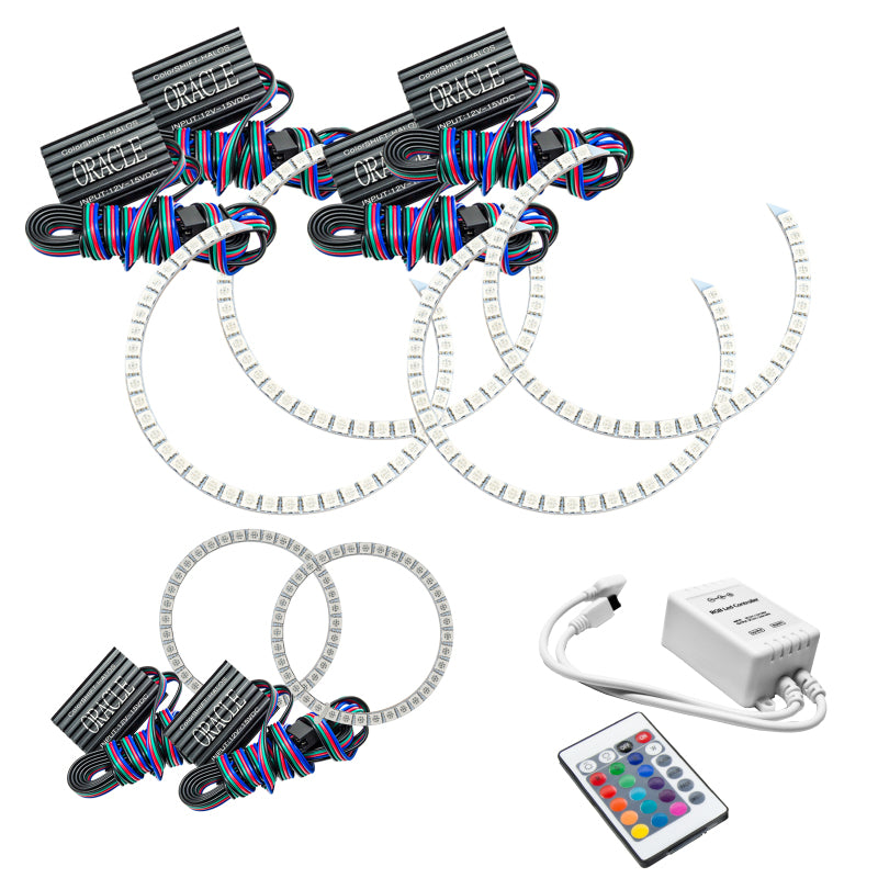 ORACLE Lighting Oracle Dodge Charger 05-10 Triple Ring Halo Kit - ColorSHIFT w/ Simple Controller 1118-504 1118-504 Photo - in package