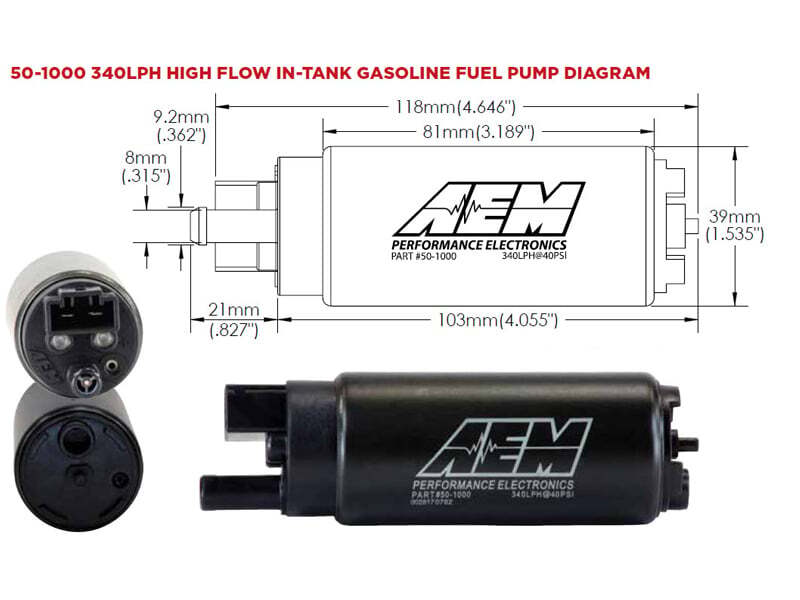 AEM Electronics High Flow In-Tank Fuel Pump 50-1000 Photo - out of package